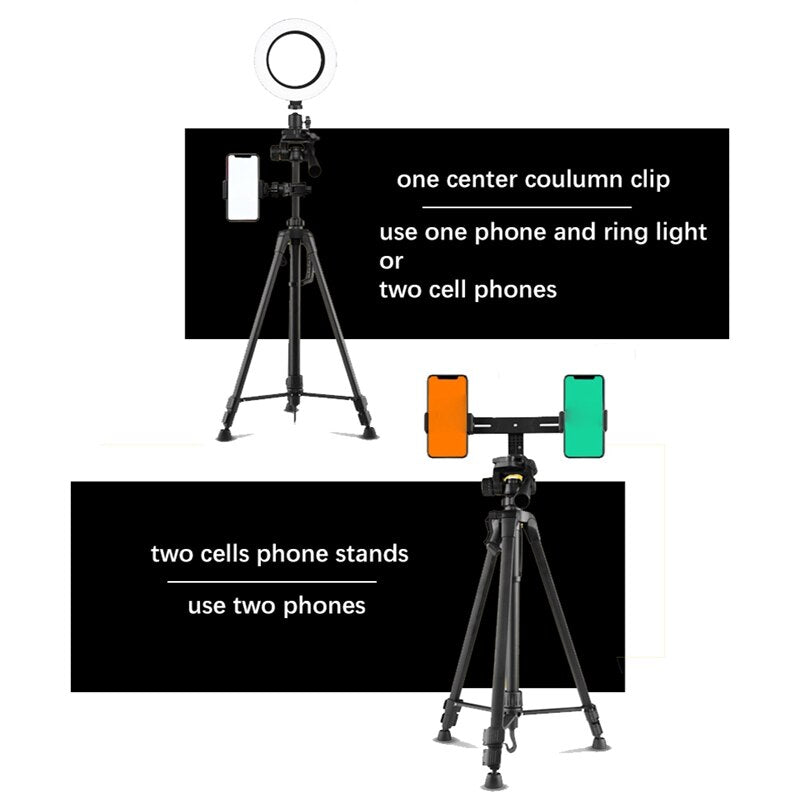 Einzel-Kamera Stativ 360degree Rotating Versenkbare und Höhe-Einstellbar Tragbare Handy Kamera Live Stativ