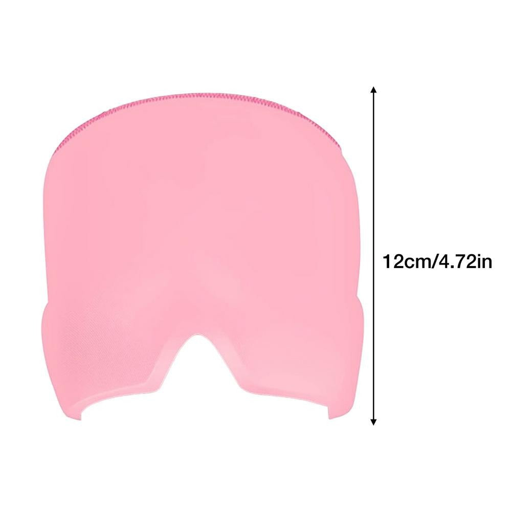 Migräne-Linderungshut, Eisbeutel, Kopfschmerzlinderung, Gel-Augenmaske, Kältetherapie, Migräne-Gesichtsmaske, elastische Tasche