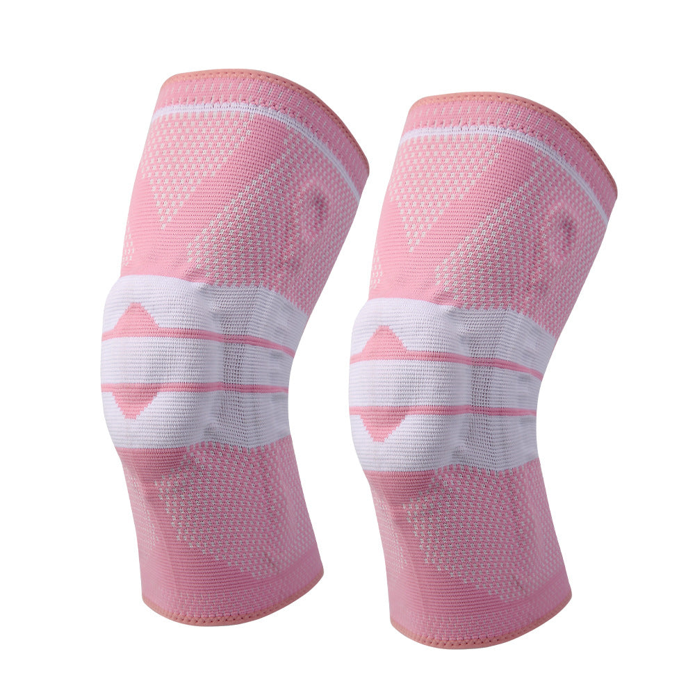 Knieschützer mit Silikonfeder, professionelles Springseil, Knie-Meniskus-Schutzhülle, Kniegelenkhülle, Lauf-Patella