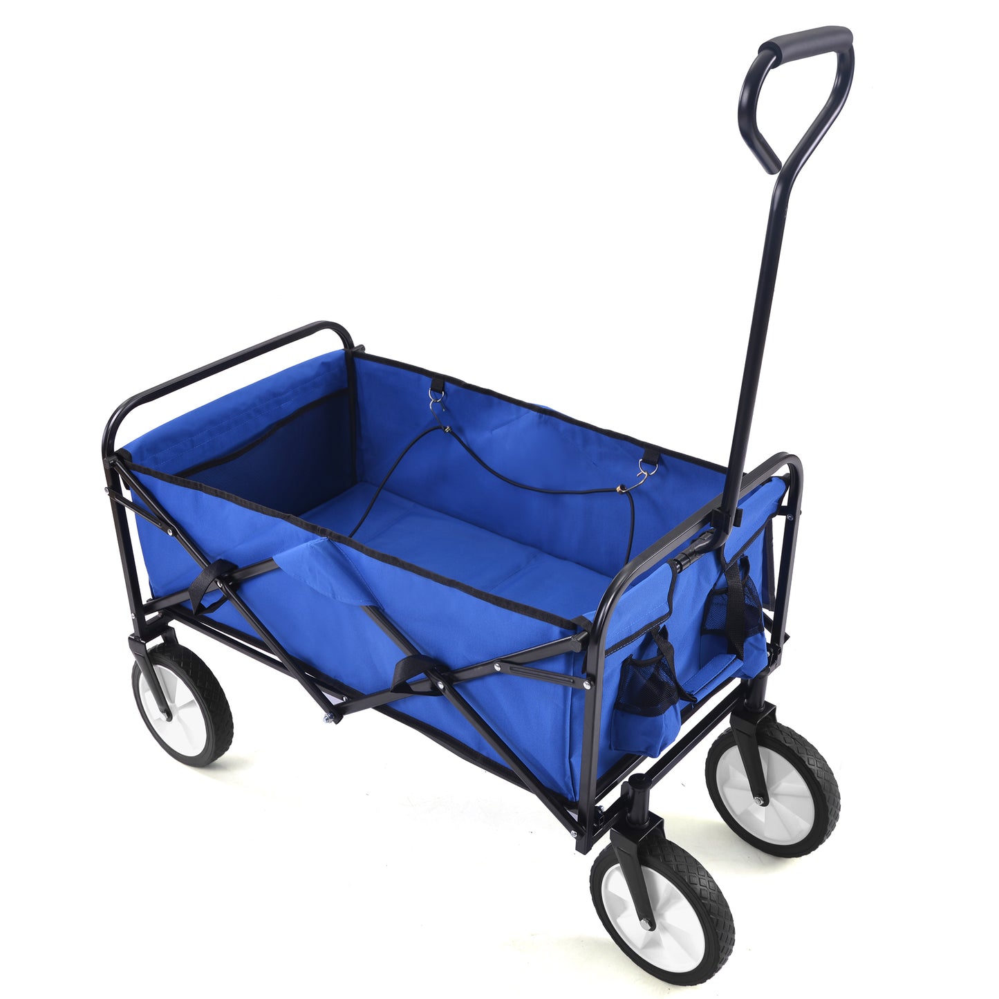 Klappbarer Wagen für Garten, Einkauf und Strand (blau)