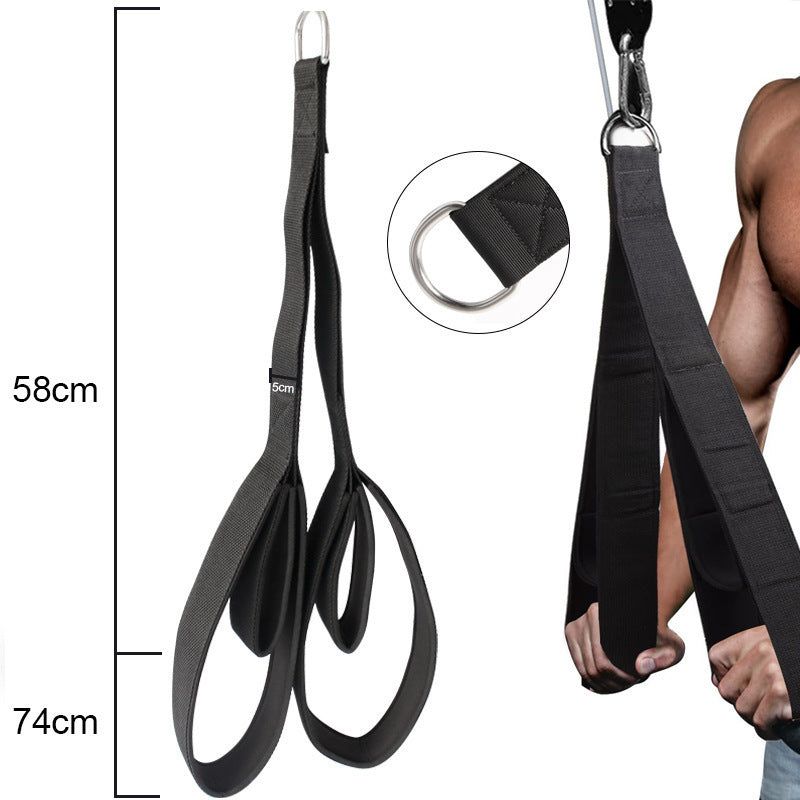 Gym Arm Zwei Kopf Drei Kopf Ausrüstung Muscle Seil Muscle Übung Pulling Down Doppel Kopf Spannung Zubehör Zugseil