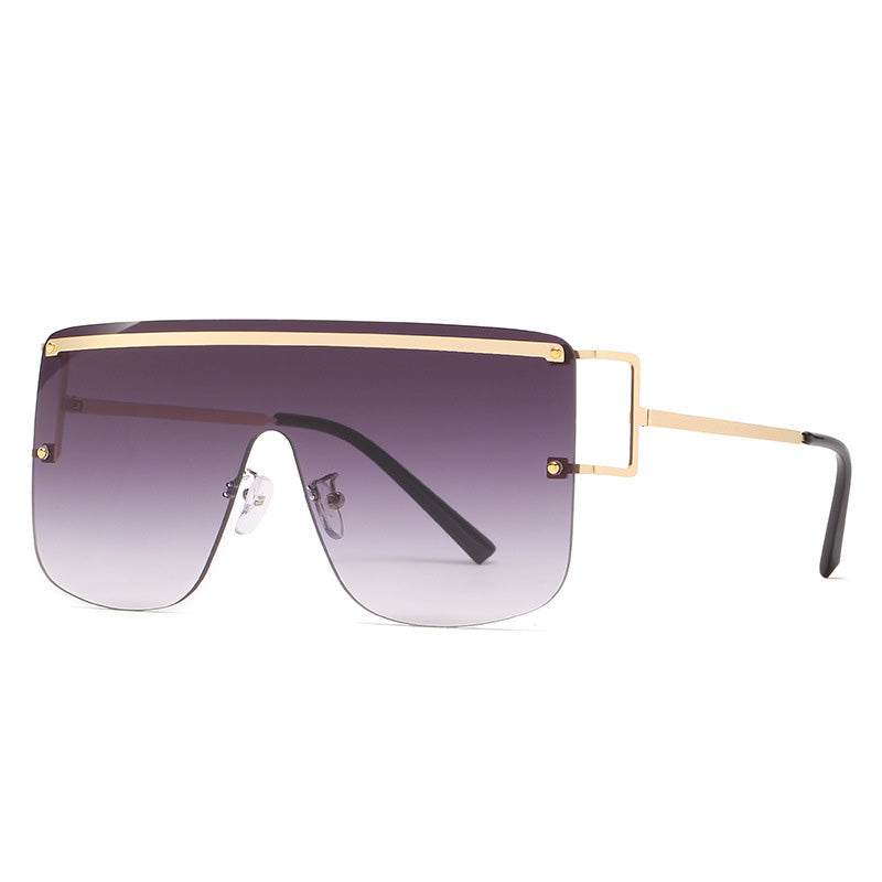 Neue Stil Einteilige Sonnenbrille Mode Randlose Sonnenbrille Damen Trendy Sonnenbrille