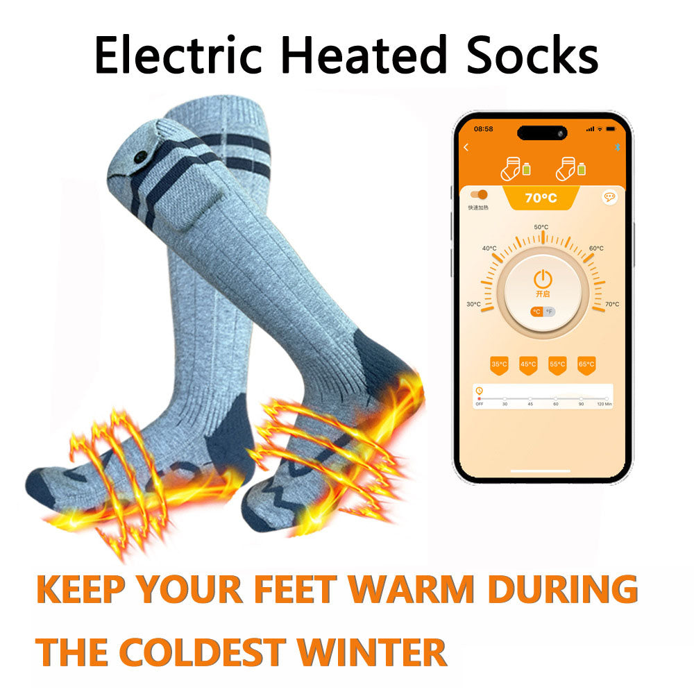 Bluetooth-App elektrische Socken elektrische Heizsocken warme Socken Outdoor-Ski-Socken elektrische Heizsocken