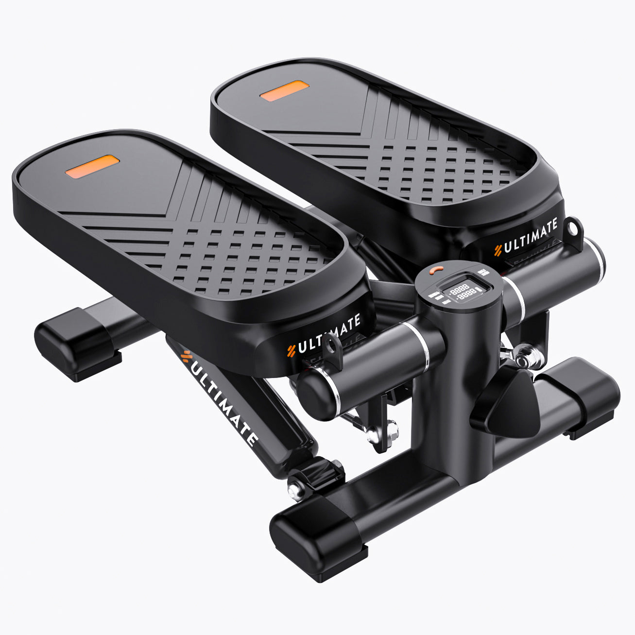 Home-Office-Übung 330LBS Kapazität Mini Stepper mit Widerstandsbändern und LCD-Monitor Rosa