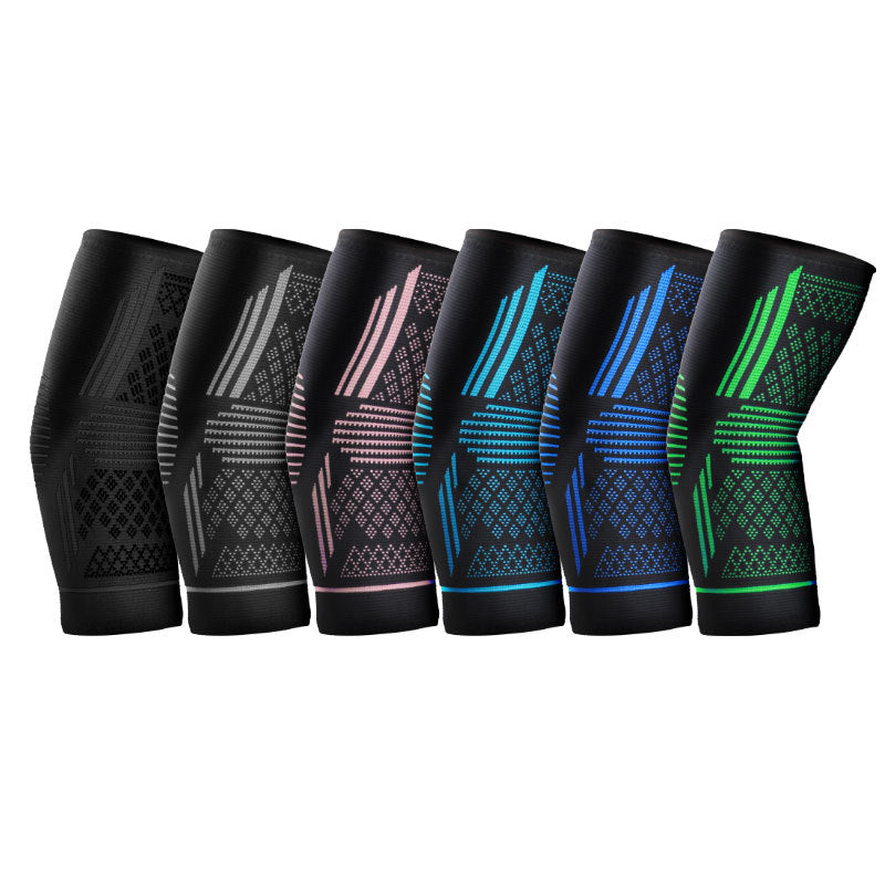 Sportlicher Ellenbogenschutz mit vierfach elastischem, druckgestricktem, atmungsaktivem Ellenbogenschutz aus Nylon