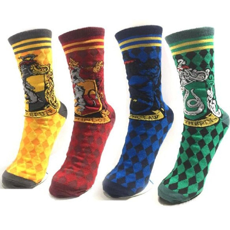 Sportsocken, Plüsch, Cartoon-College-Abzeichen, Baumwolle, atmungsaktive Socken, Erwachsene, Frauen, Männer, Urlaubsgeschenk