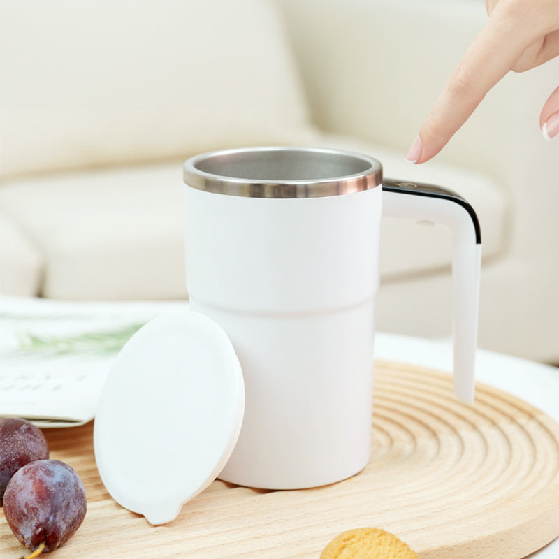 380 ml Mini-Selbstmischkaffeebecher, IP67 wasserdicht, lebensmittelecht, über USB wiederaufladbar, für Tee und Kaffee