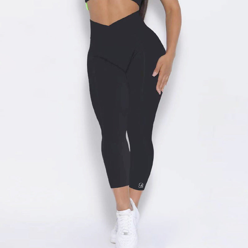 Europäisches und amerikanisches Yoga-Anzug-Set, Einzel-Schulter-BH, Reißverschluss, kurze Ärmel, Hüfthebe-Shorts, lange Hosen, Fitness