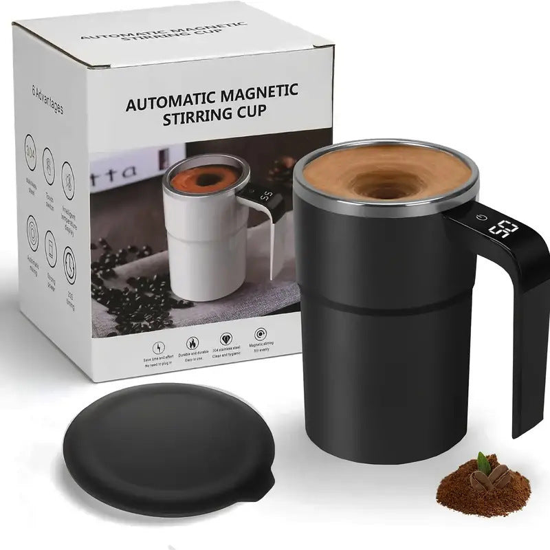 380 ml Mini-Selbstmischkaffeebecher, IP67 wasserdicht, lebensmittelecht, über USB wiederaufladbar, für Tee und Kaffee