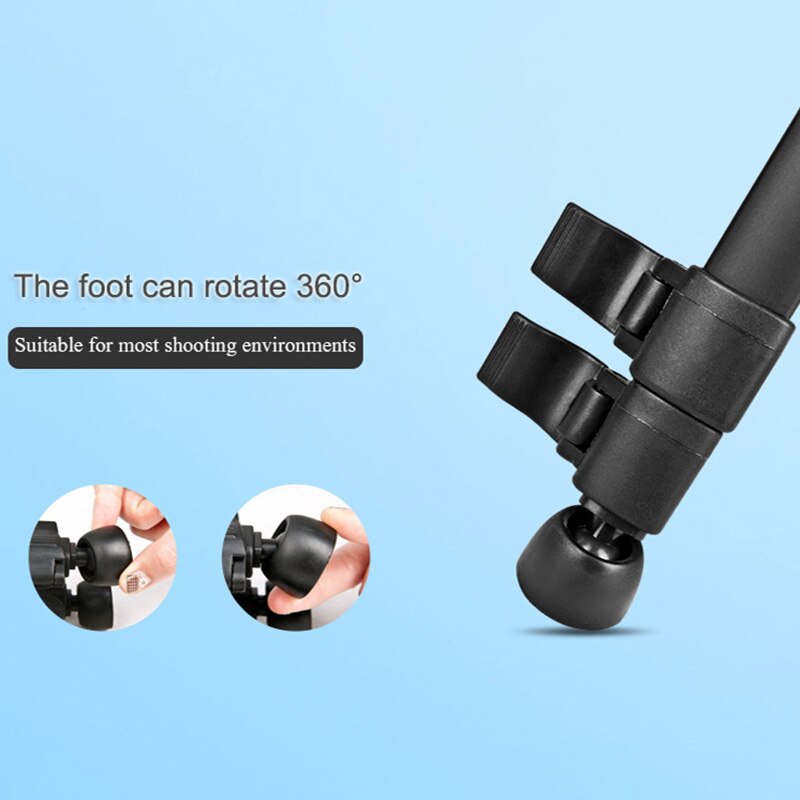 Einzel-Kamera Stativ 360degree Rotating Versenkbare und Höhe-Einstellbar Tragbare Handy Kamera Live Stativ