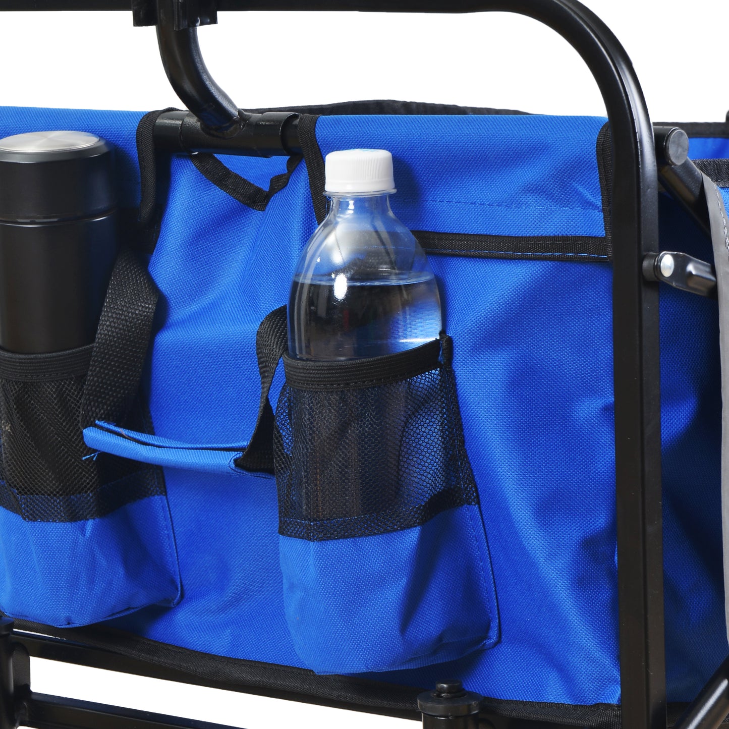 Klappbarer Wagen für Garten, Einkauf und Strand (blau)
