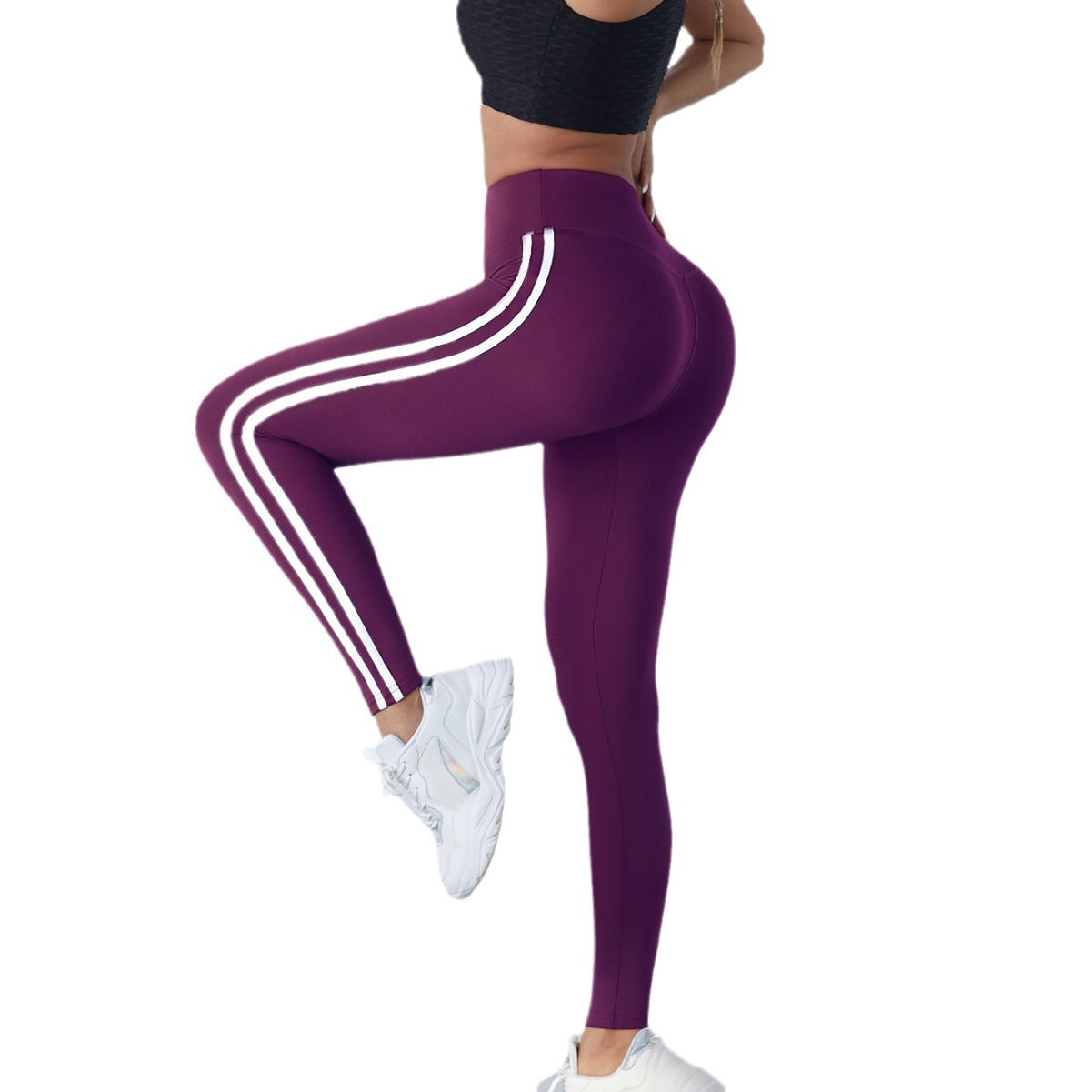 Yoga-Leggings für Damen mit hoher Taille und Hüftlifting, schmale Passform für Frühling und Sommer, eng anliegende und taillenbetonte Fitnesshosen für den Außenbereich