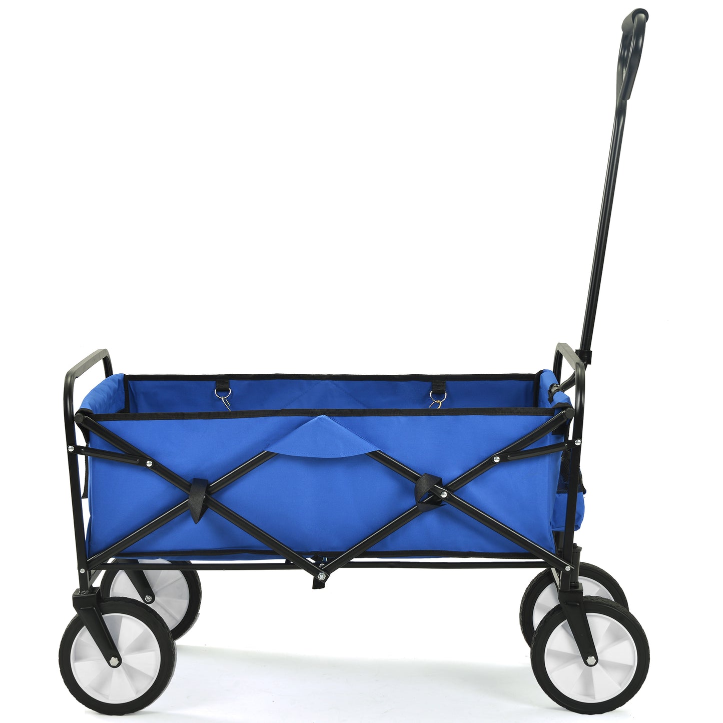 Klappbarer Wagen für Garten, Einkauf und Strand (blau)