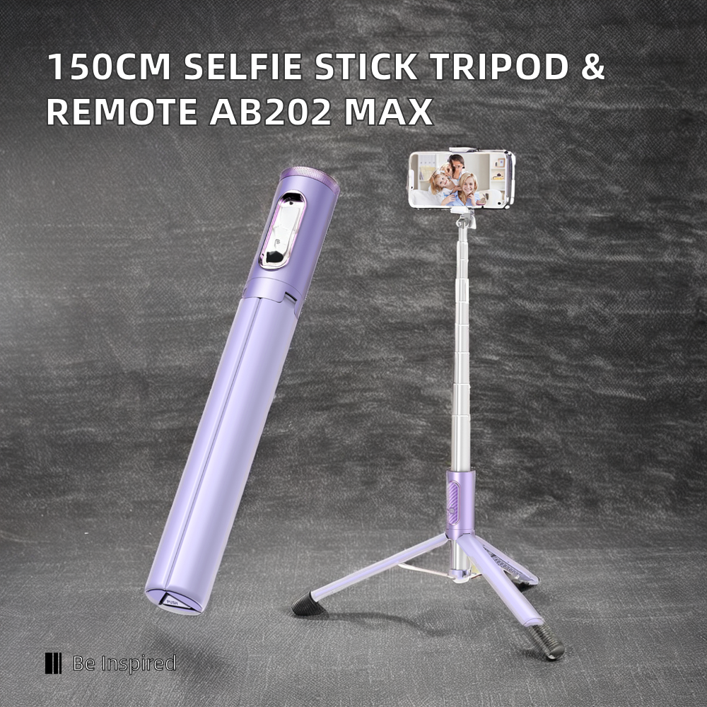 Neu 150cm Lange Selfie Stick Stativ Carbon Fiber Kunststoff Abnehmbare Fernbedienung AB202 Max Telefon Kompatibilität