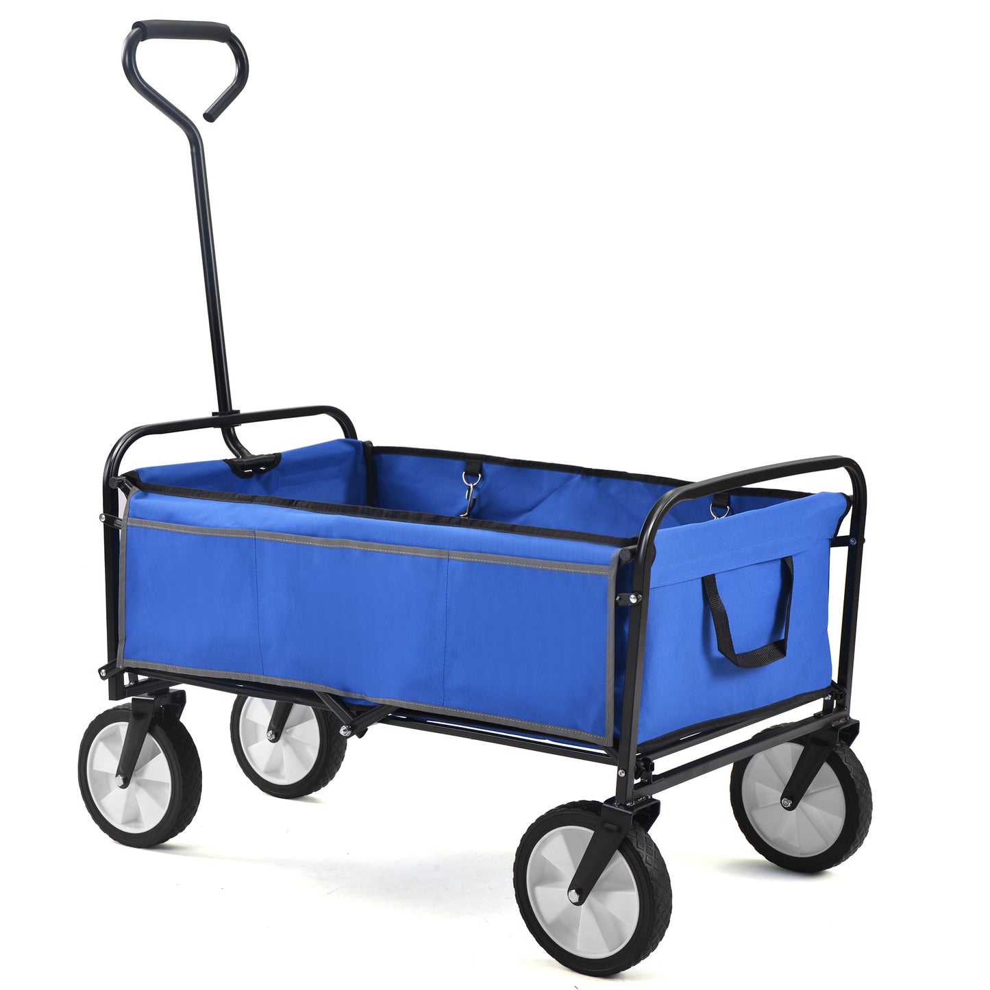 Klappbarer Wagen für Garten, Einkauf und Strand (blau)