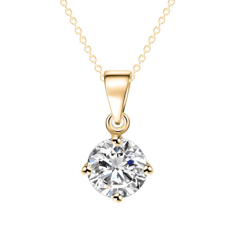 Modische Halskette mit goldener Kette für die Hochzeit