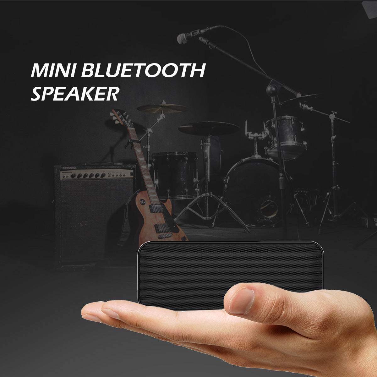 Bluetooth-Lautsprecher, kabelloser Lautsprecher, quadratischer Doppellautsprecher, tragbarer Mini-Taschenlautsprecher aus Metall, ultradünn, exquisiter Bluetooth-Lautsprecher