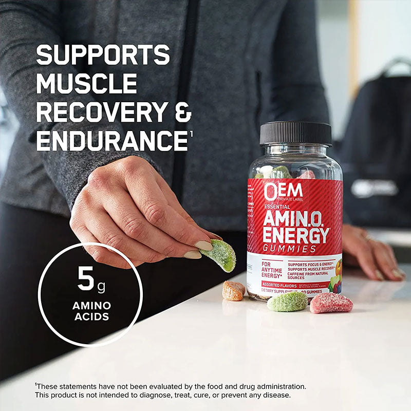 Energie-Gummibärchen Aminosäuren Trainings- und Fitness-Gummibärchen