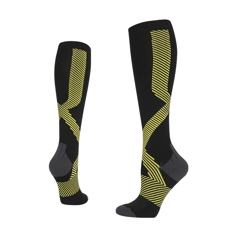 Sport-Drucksocken für Damen und Herren, bequem für den Sport, Kompressionssocken mit einem Druck von