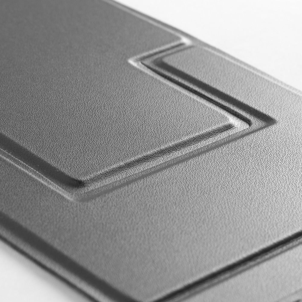 Personalisierter Handyständer für den Schreibtisch, Klappständer fürs Büro, ultradünner Ständer aus PU-Leder