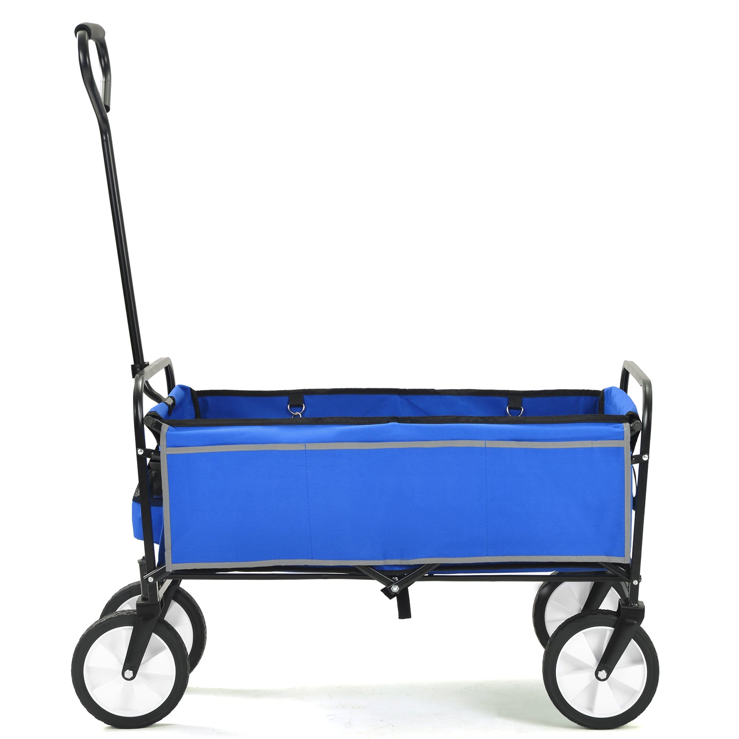 Klappbarer Wagen für Garten, Einkauf und Strand (blau)