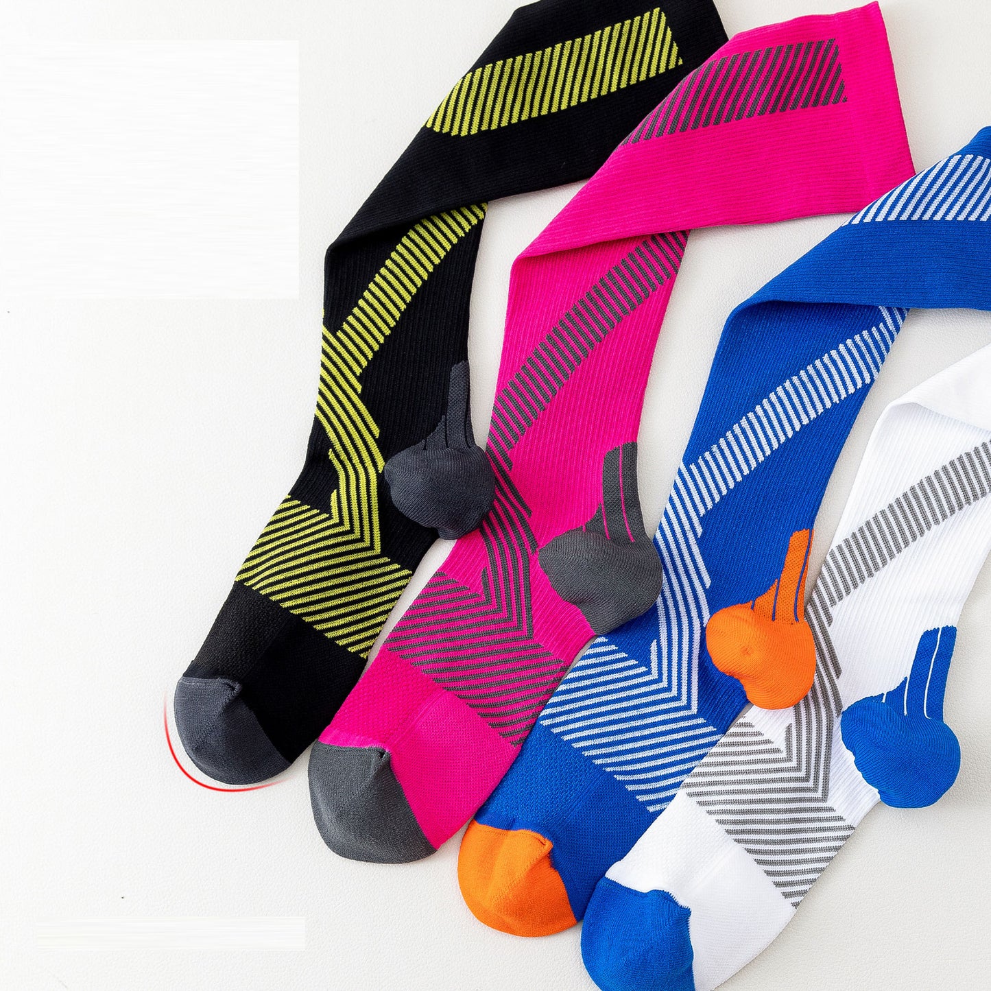 Sport-Drucksocken für Damen und Herren, bequem für den Sport, Kompressionssocken mit einem Druck von