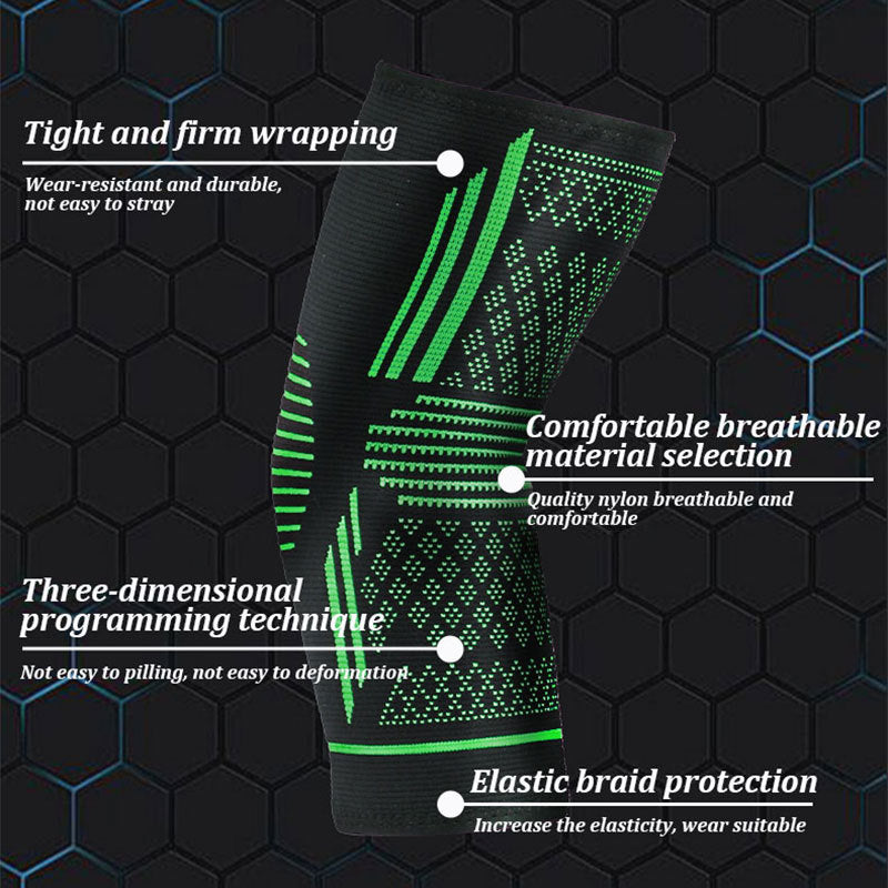 Sportlicher Ellenbogenschutz mit vierfach elastischem, druckgestricktem, atmungsaktivem Ellenbogenschutz aus Nylon