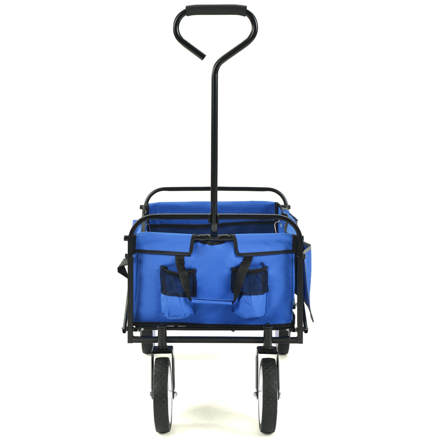 Klappbarer Wagen für Garten, Einkauf und Strand (blau)
