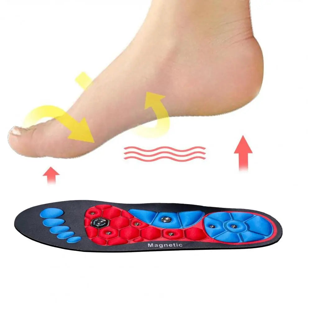 Einlegesohle mit Magnetfeldtherapie-Massage, Magnetfeldtherapie-Korrektur, Schutz des Fußgewölbes, Einlegesohle mit Magnettherapie und Magnet für Männer und Frauen