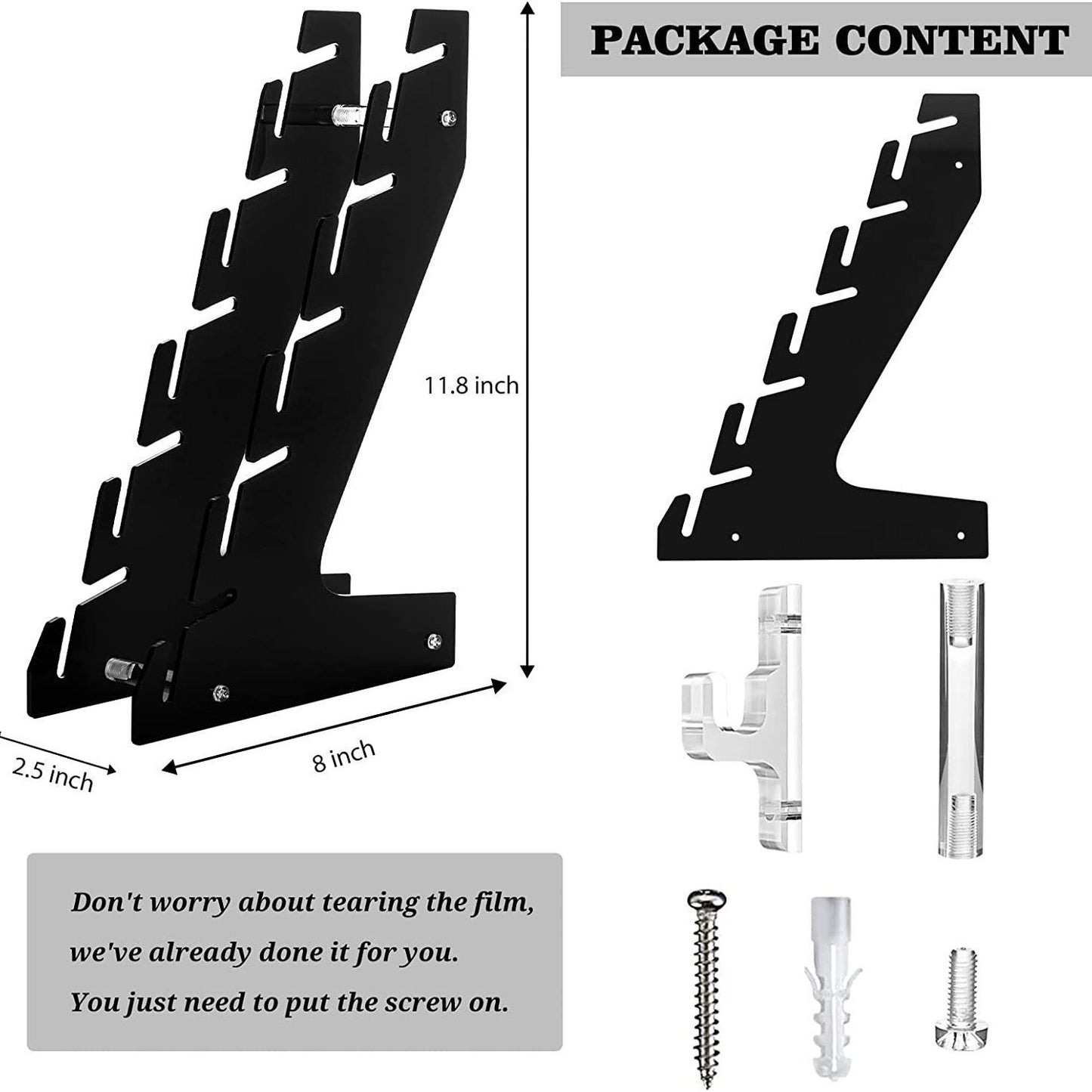 Hat Wall Hanging Rack Acrylic Duck Tongue Hat Storage Rack