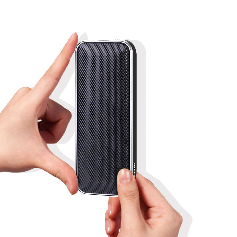 Bluetooth-Lautsprecher, kabelloser Lautsprecher, quadratischer Doppellautsprecher, tragbarer Mini-Taschenlautsprecher aus Metall, ultradünn, exquisiter Bluetooth-Lautsprecher