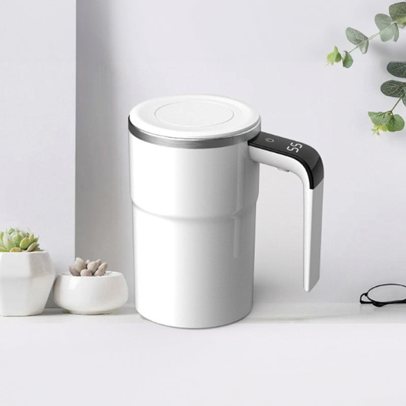 380 ml Mini-Selbstmischkaffeebecher, IP67 wasserdicht, lebensmittelecht, über USB wiederaufladbar, für Tee und Kaffee