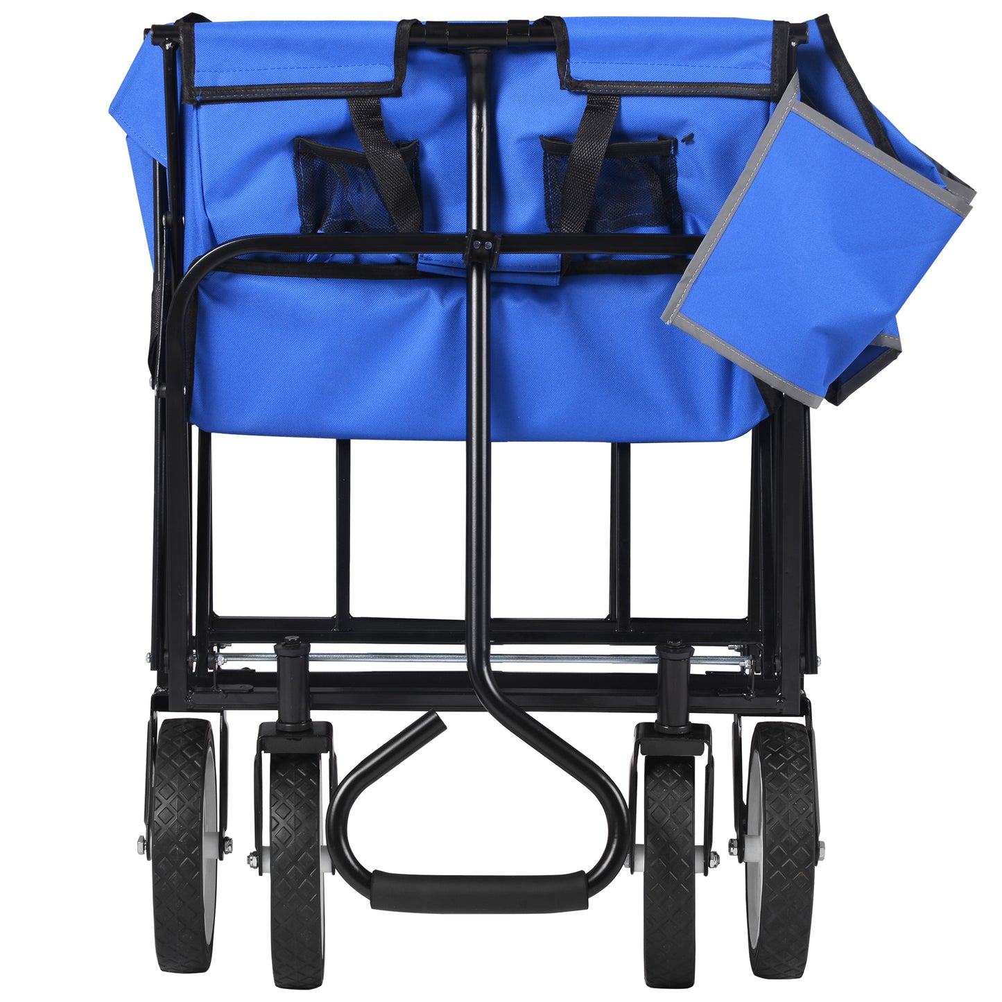 Klappbarer Wagen für Garten, Einkauf und Strand (blau)