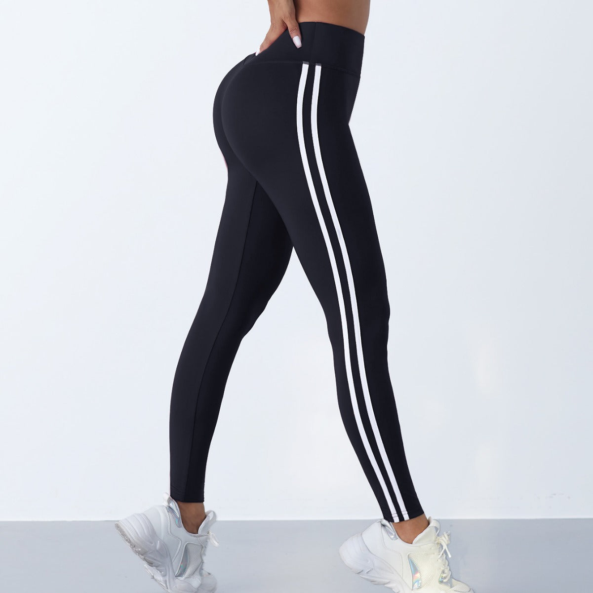 Yoga-Leggings für Damen mit hoher Taille und Hüftlifting, schmale Passform für Frühling und Sommer, eng anliegende und taillenbetonte Fitnesshosen für den Außenbereich