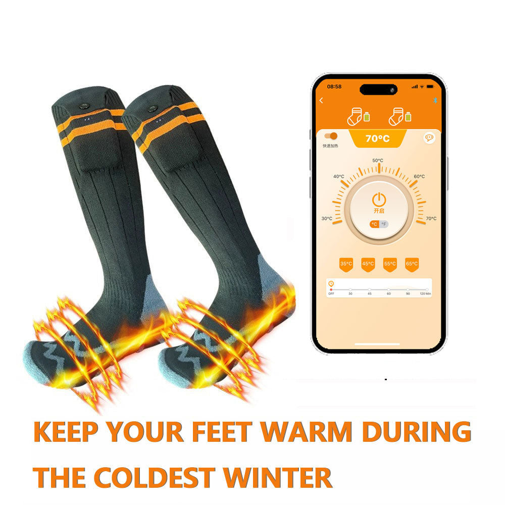 Bluetooth-App elektrische Socken elektrische Heizsocken warme Socken Outdoor-Ski-Socken elektrische Heizsocken