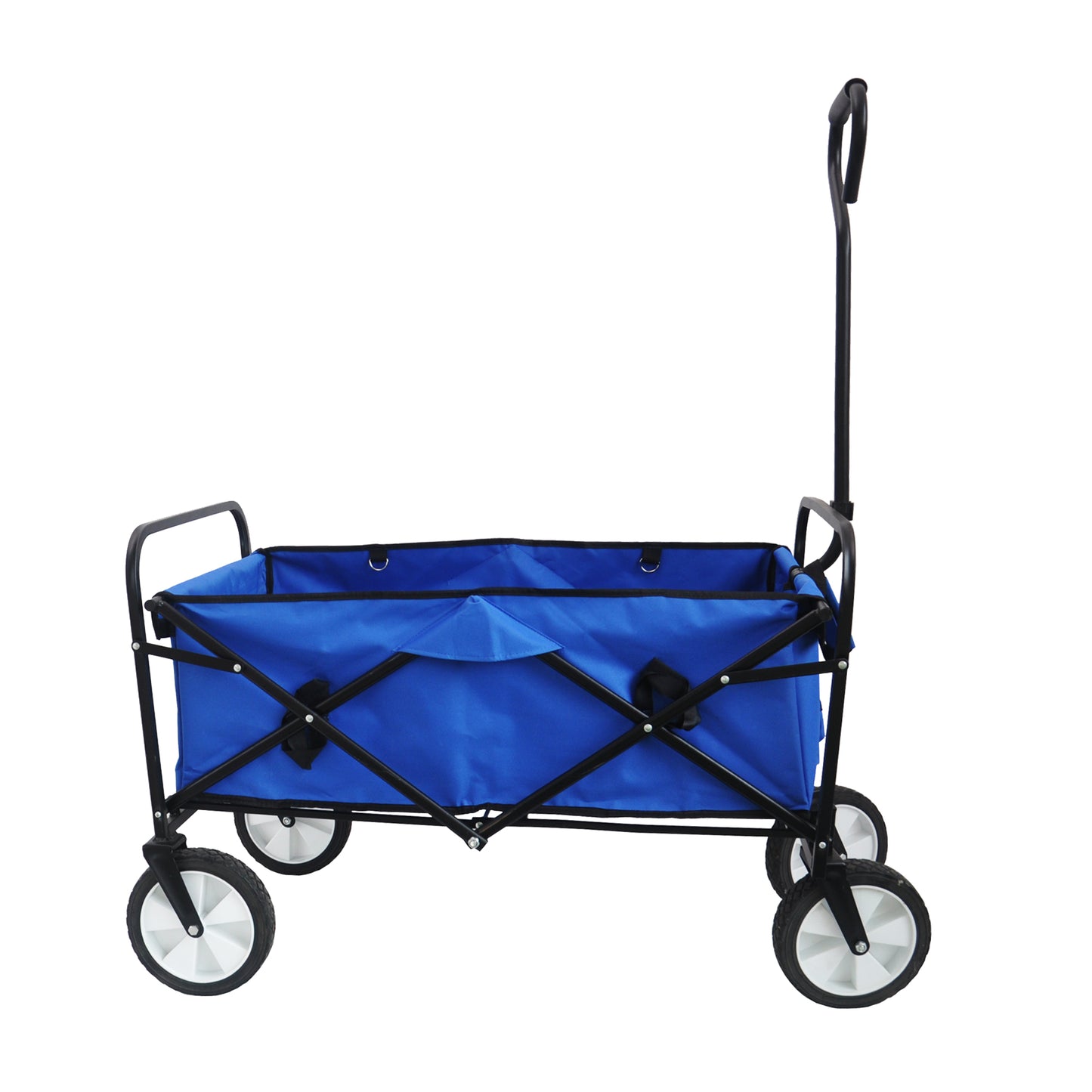 Klappbarer Wagen für Garten, Einkauf und Strand (blau)