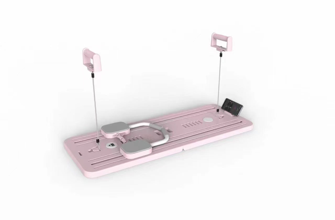 NEU 4 in 1 Mehrzweck-Fitnessboard Bauchmuskelroller mit Ellenbogenstütze Heim-Fitnessstudio-Übungen Fitness
