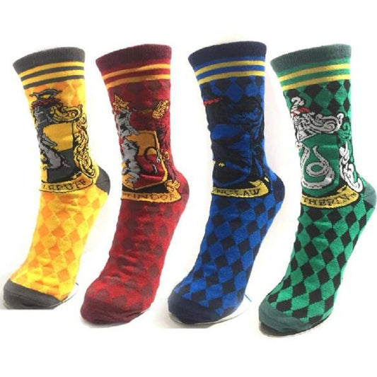 Sportsocken, Plüsch, Cartoon-College-Abzeichen, Baumwolle, atmungsaktive Socken, Erwachsene, Frauen, Männer, Urlaubsgeschenk 