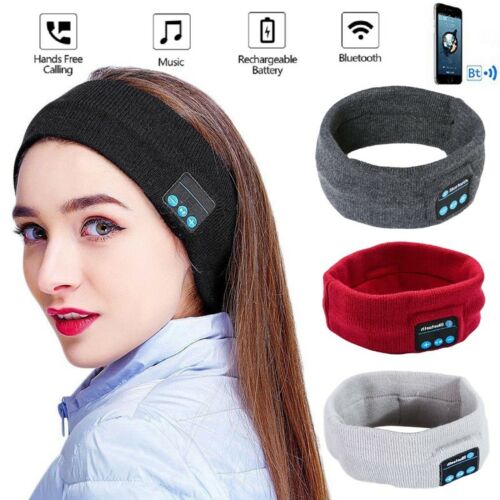 Drahtlose Bluetooth-Stereo-Kopfhörer Lauf Kopfhörer Schlaf Headset Sport Schlaf Musik Stirnband JOY Fashion 