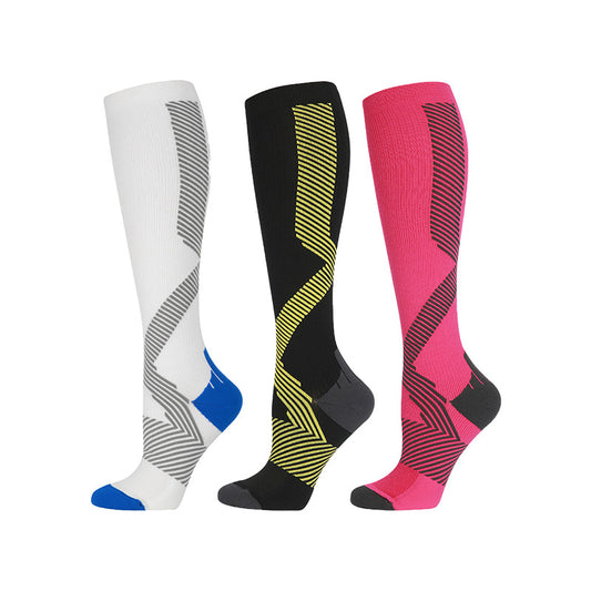 Sport-Drucksocken für Damen und Herren, bequem für den Sport, Kompressionssocken mit einem Druck von