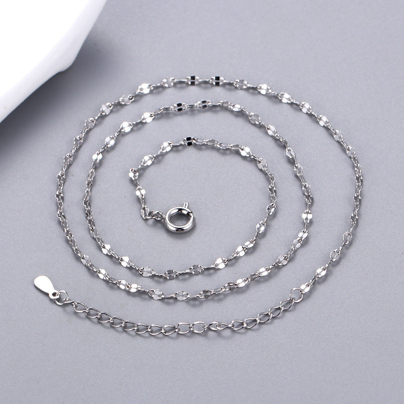 New fashion lip chain with chain female clavicle tile necklace extended tail chain personality sweater chain accessories