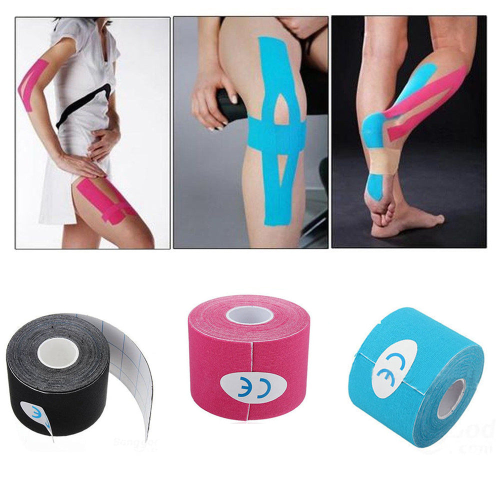 Sportmuskelschutz mit wasserdichtem 5-cm-Muskelpflaster aus Baumwolle/Kinesiologie-Tape mit intramuskulärer Wirkung 