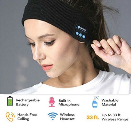 Drahtlose Bluetooth-Stereo-Kopfhörer Lauf Kopfhörer Schlaf Headset Sport Schlaf Musik Stirnband JOY Fashion 