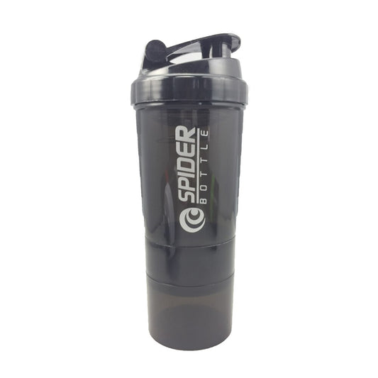 Sport-Shaker-Flasche Whey Protein Pulver Mischflasche Sporternährung Protein Shaker Fitness Wasserflasche mit dreischichtigen