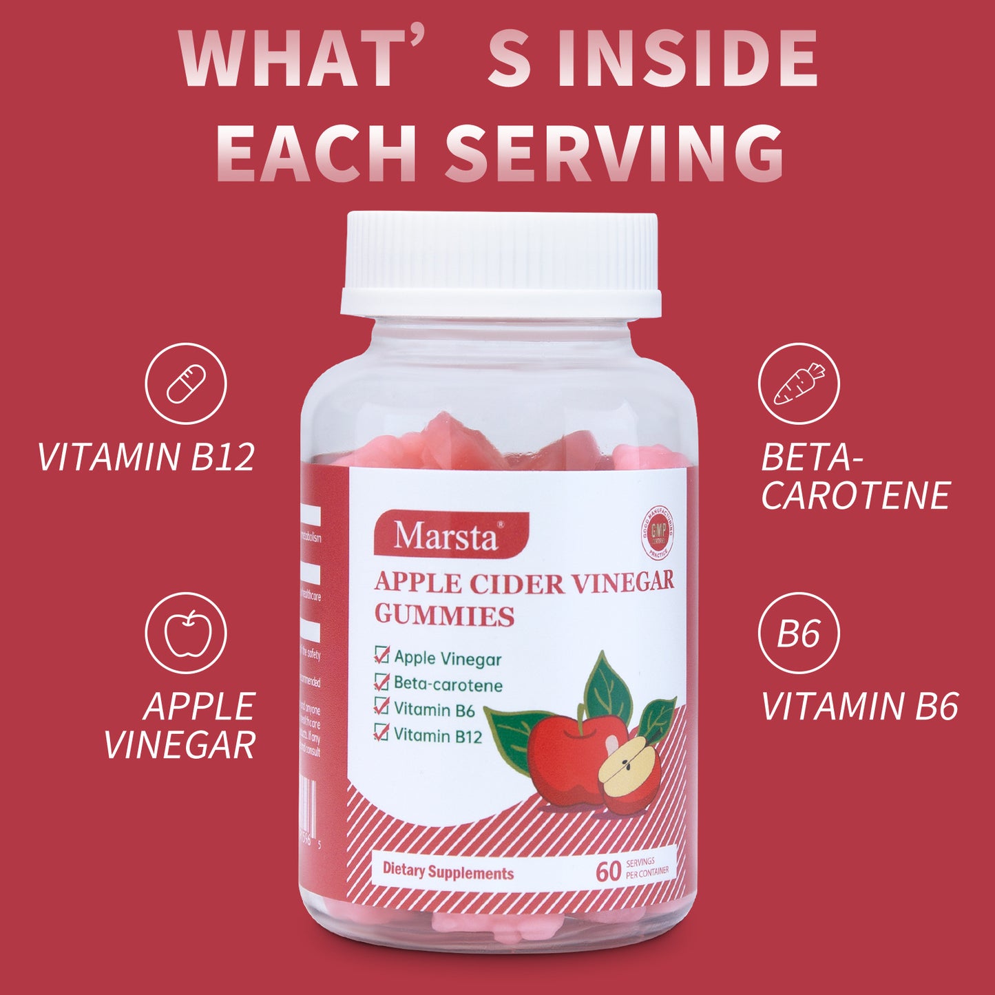 Apfelessig-Vitamingummis