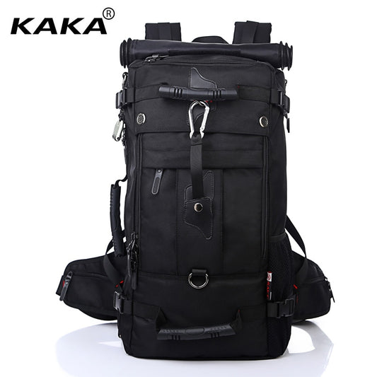 KAKA Herren-Rucksack, Reisetasche, große Kapazität, vielseitig einsetzbar, Bergsteigen, multifunktionaler, wasserdichter Rucksack, Gepäcktasche