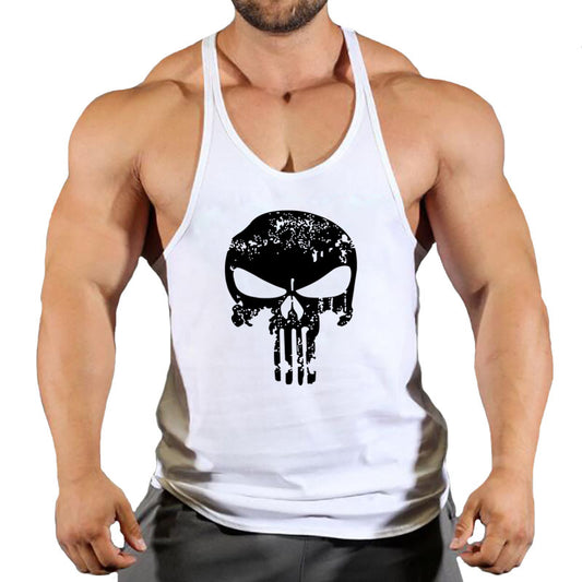 Fitnessweste Herren lockeres ärmelloses T-Shirt Sportbekleidung Leibchen Sporttrainingsoberteil