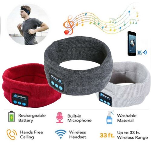 Drahtlose Bluetooth-Stereo-Kopfhörer Lauf Kopfhörer Schlaf Headset Sport Schlaf Musik Stirnband JOY Fashion 