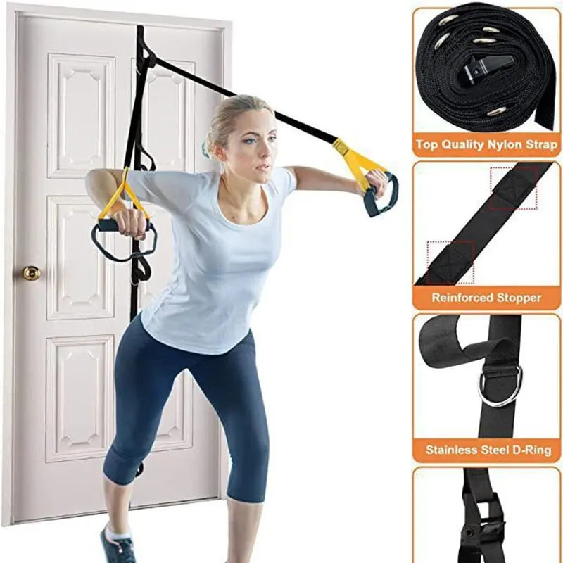 Upgrade-Türankergurt für Widerstandsbandübungen, Anker-Fitnessstudio-Aufsatz für Heimfitness, tragbarer Türbandwiderstand