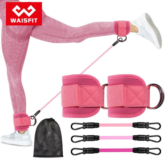 Hüfttraining Kick Pull Seil Knöchelschnalle Gurt Fitness Bein Geschwindigkeit Trainer Gym Fitness Zubehör Sets Beinzieher